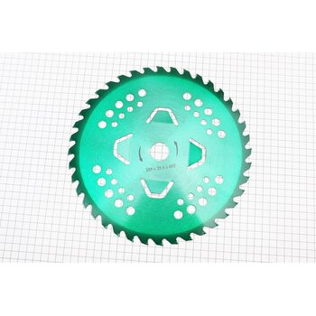 Ніж 40Тх255mm побідитові зуби "пелюстка", "GREEN"