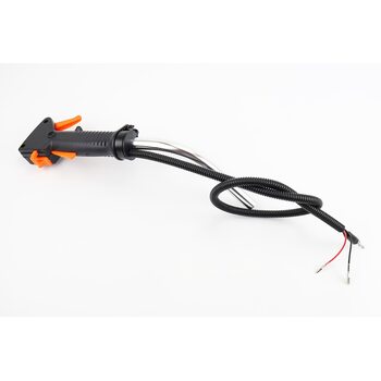 Ручка газа + трос Тип 2, (курок "узкий", с трубой)