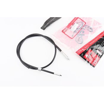 Трос спидометра (квадрат-вилка, гайка-шток тонкий) (трос 112см; кожух 110см)