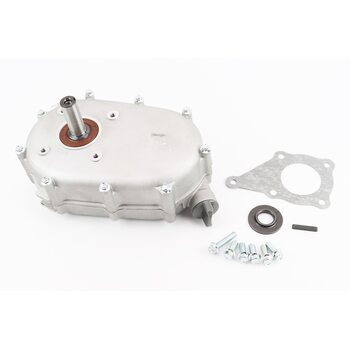 Редуктор з автоматичним зчепленням, двигун під шпонку D-20mm, вихідний вал D-20mm, передавальне число 1/2