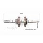 Колінвал 168F/170F (D шийки-30mm, H-85mm, L-250mm) під шліц D-20mm