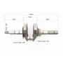 Колінвал 168F/170F (D шийки-30mm, H-85mm, L-250mm) під шліц D-20mm