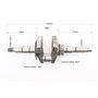 Колінвал 168F/170F (D шийки-30mm, H-85mm, L-250mm) під конус