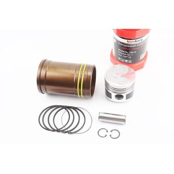 Поршневая R180NM к-кт, поршень 80mm STD (форкамера "Подковая") +гильза +манжеты, тефлоновое покрытие