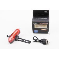 Фонарь задний 120 lumen, Li-ion 3.7V 600mAh зарядка от USB, влагозащитный, AQY-096