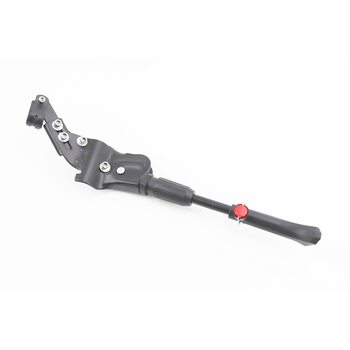 Подножка боковая задняя телескопическая для 26"- 29", с изменяемым углом крепления, алюминиевая, чёрная HS-002В