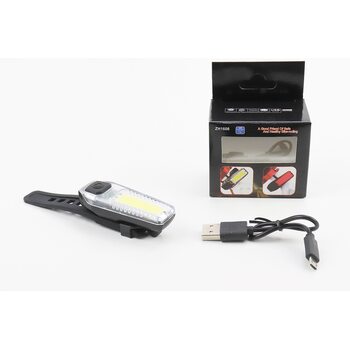 Ліхтар передній 12 діодів 120 lumen, Li-ion 3.7V 300mAh зарядка від USB, вологозахисний, ZH1608