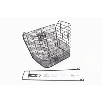 Корзина багажная передняя 28", чёрная JL-CK055 (возможны царапины, сколы, дефекты покраски)
