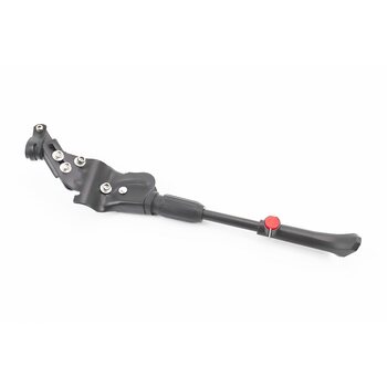 Подножка боковая задняя телескопическая для 24"- 26", с изменяемым углом крепления, алюминиевая, чёрная HS-002В