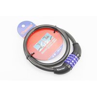 Замок протиугінний тросовий 800х12мм з 4-х значним кодом, TY4271