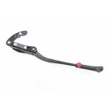 Подножка боковая задняя телескопическая для 24"- 29", с изменяемым углом крепления, алюминиевая, чёрная HS-020В