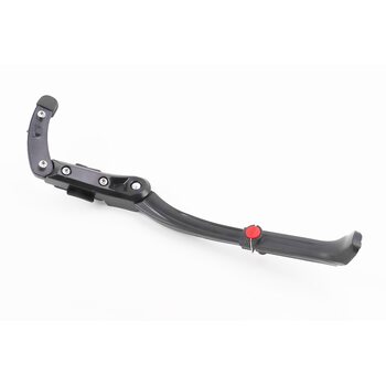 Подножка боковая задняя телескопическая для 24"- 29", с изменяемым углом крепления, алюминиевая, чёрная HS-020A