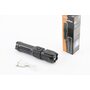 Фонарь 1 диод 240 lumen ручной, Li-ion 3.7V 5200mAh зарядка от USB, влагозащитный, чёрный F15-T