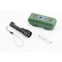 Фонарь 1+10 диодов ручной (Mini) в пластиковом боксе, алюминиевый, Li-ion 3.7V 450mAh зарядка от USB, влагозащитный, чёрный