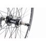 Колесо 26" заднее V/Disk-brake, обед и втулка 14Gx36H алюминиевые, пром-подшипники 6200 2RS, под вольнобег, креп. эксцентрик, "GRAVITY"
