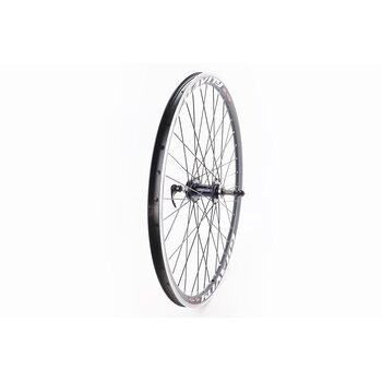 Колесо 26" заднее V/Disk-brake, обед и втулка 14Gx36H алюминиевые, пром-подшипники 6200 2RS, под вольнобег, креп. эксцентрик, "GRAVITY"