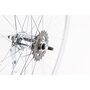 Колесо 28" заднее, обед "капля" алюминиевый, втулка ХВЗ VELOSTEEL (Чехия) 14Gх36H, крепл. гайка, серое