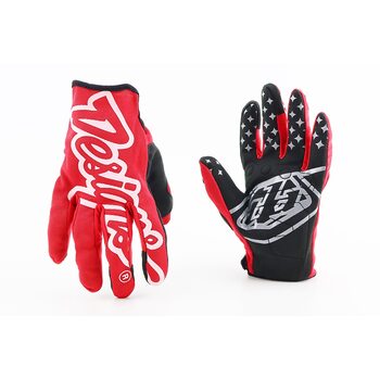 Перчатки L с силиконовыми вставками, красно-черные-белый, НЕ оригинал