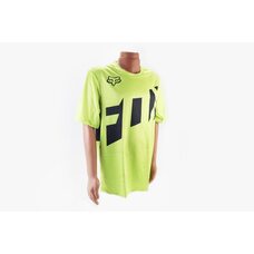Футболка (Джерси) мужская L-(Polyester 100%), короткие рукава, свободный крой, салатово-чёрная, НЕ оригинал, тип 2