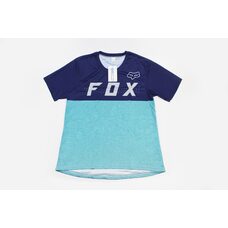 Футболка (Джерси) мужская M-(Polyester 100%), короткие рукава, свободный крой, сине-бирюзовая, НЕ оригинал