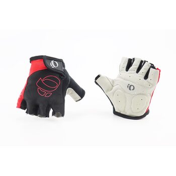 Перчатки без пальцев L с мягкими вставками под ладонь, чёрно-красные