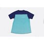 Футболка (Джерси) мужская M-(Polyester 100%), короткие рукава, свободный крой, сине-бирюзовая, НЕ оригинал