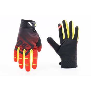 Перчатки XL з силіконовими вставками, чорно-помаранчево-жовті, НЕ оригінал