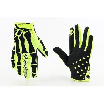 Перчатки L с силиконовыми вставками, черно-салатовые (кости), не оригинал