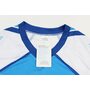 Футболка (Джерси) мужская M-(Polyester 100%), короткие рукава, свободный крой, бело-синяя, НЕ оригинал