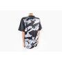 Футболка (Джерси) мужская L-(Polyester 100%), короткие рукава, свободный крой, чёрно-серая, НЕ оригинал, тип 2