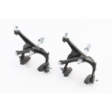 Тормоз ROAD V-brake клещевого типа, передний+задний, ход колодки 37-48мм, алюминиевый, чёрный AR-2004D