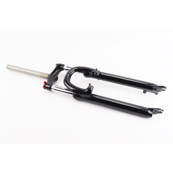 Вилка 29 "амортизаційна, без різьби 1-1/8" (28,6мм), шток 260мм, з ходом 75мм, V/Disk-brake, M Lockout, чорна LJ-641(сталева корона)