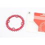 Зірка передня MTB Narrow Wide 34Т (BCD:104мм), алюмінієва, червона