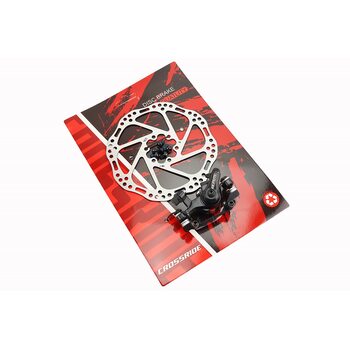 Гальмо Disk-brake переднє (F160/R140мм)+диск 160мм, кріпл. 6 болтів, чорне DSC310