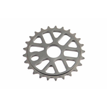 Звезда передняя BMX 25Т 1/2"x1/8", алюминиевая, черная KL-C217
