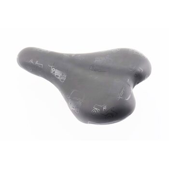 Сидение CHILD 250x150мм, черное с рисунком F001 Junior