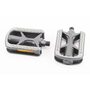 Педалі CITY 9/16" (105.5x74x26mm) пластикові, чорно-сірі NW-88