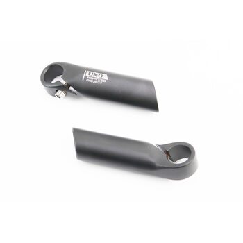 Рожки руля 22,2x110мм алюминиевые, чёрные BE-301