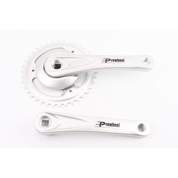 Шатуни "квадрат" 170мм, 38T (1/8") CITY, алюмінієві, сірі NEXUS PRO-A38