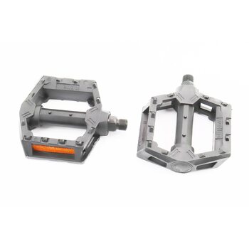 Педали BMX 9/16" (111x99x23mm) пластиковые, чёрные 205DU