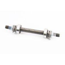 Вісь передня MTB М10х145мм в зборі, пром-підшипники 6000 2RS, під гайку, чорна