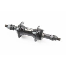 Втулка задняя MTB алюминиевая 14Gx36H под вольнобег, V-brake, 2 пром-подшипники 6200 2RS, крепл. гайка, чёрная FB-A201B