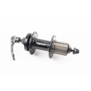 Втулка задняя MTB алюминиевая 14Gx36H под кассету 8-10зв, Disk-brake, креп. эксцентрик, черная MS37R