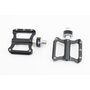 Педали MTB 9/16" (82x72x17mm) алюминиевые быстросъемные, пром-подшипник (6*13*5), черные K-349F