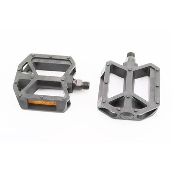 Педали BMX 9/16" (112x96x25mm) пластиковые, чёрные WP408