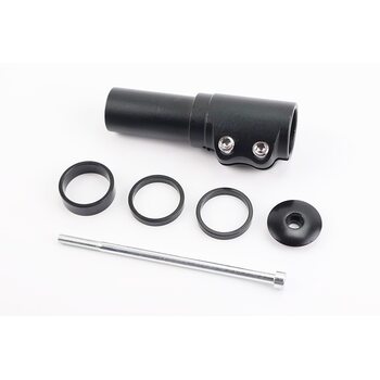 Подовжувач штока вилки 1 1/8” (28.6 мм)х120мм, алюмінієвий, чорний KL-4025