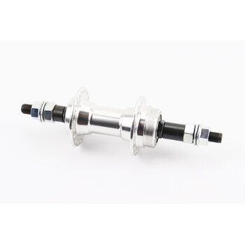 Втулка задняя MTB алюминиевая 14Gx36H под вольнобег, 2 пром-подшипники 6200 2RS, крепл. гайка, SF-B02R