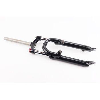 Вилка 24" амортизаційна, без різьби 1-1/8" (28,6мм), шток 260мм, з ходом 70мм, V/Disk-brake, Lockout, чорна LJ-536M