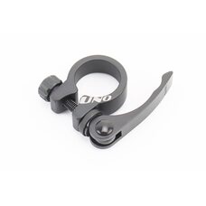 Зажим (хомут) трубы сиденья MTB 28,6мм, крепл. эксцентрик, алюминиевый, чёрный XTB-C