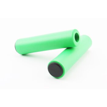 Ручки руля 130мм, пенорезиновые, салатовые